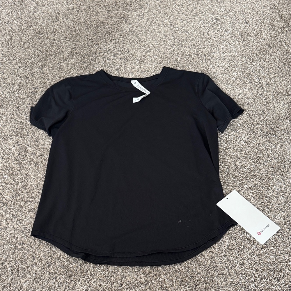 lululemon athletica Black Short Sleeve Crew Tee